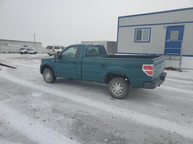 1FTMF1EM1EKE03739 - 2014 FORD F150 GREEN photo 2