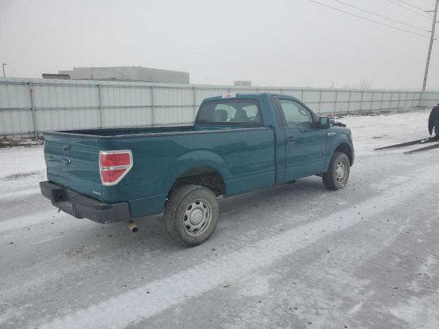 1FTMF1EM1EKE03739 - 2014 FORD F150 GREEN photo 3