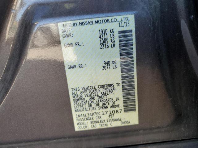 1N4AL3AP7EC171087 - 2014 NISSAN ALTIMA 2.5 GRAY photo 13