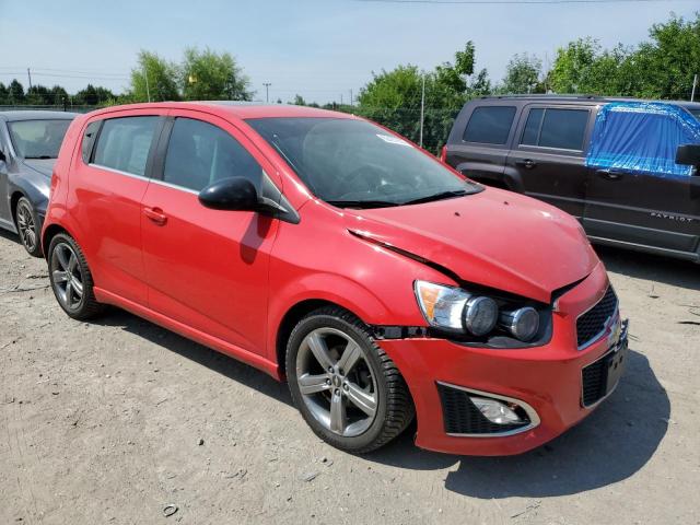 1G1JG6SB2F4160487 - 2015 CHEVROLET SONIC RS RED photo 4