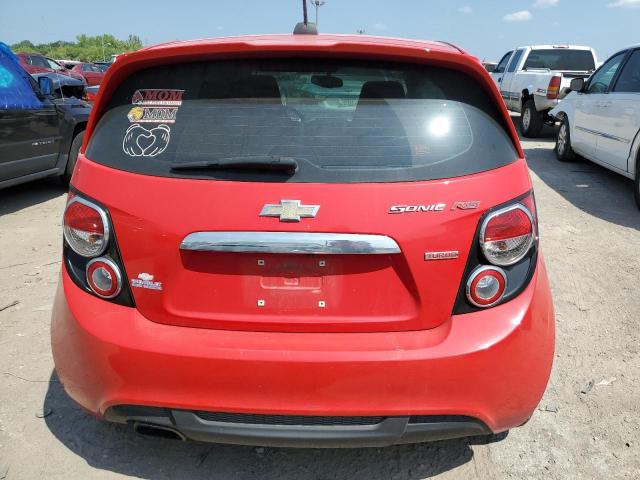 1G1JG6SB2F4160487 - 2015 CHEVROLET SONIC RS RED photo 6