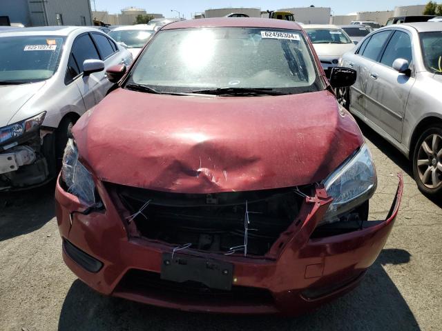 3N1AB7AP6EL648314 - 2014 NISSAN SENTRA S RED photo 5