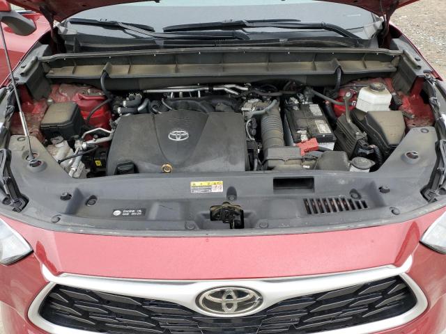 5TDGZRBH8NS245421 - 2022 TOYOTA HIGHLANDER XLE Красный фото 12