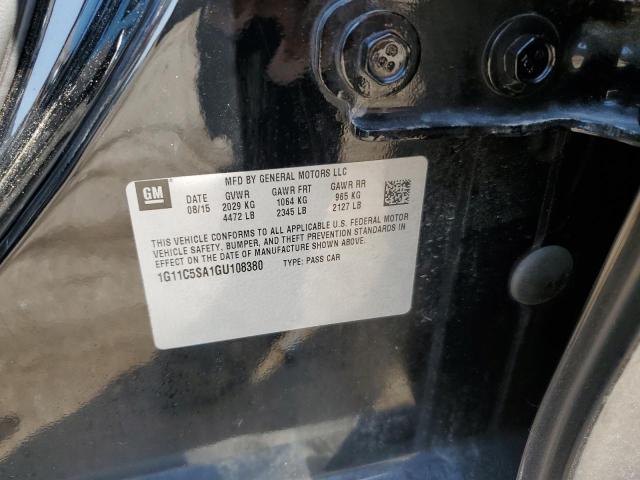 1G11C5SA1GU108380 - 2016 CHEVROLET MALIBU LIM LT 黑色 照片 12