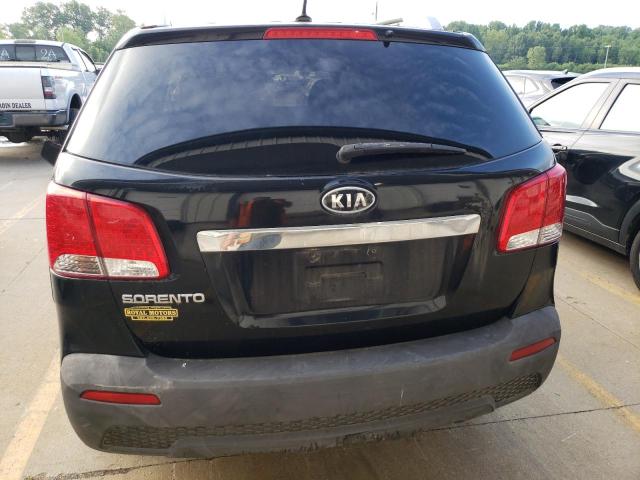 5XYKTDA20CG286955 - 2012 KIA SORENTO BASE BLACK photo 6