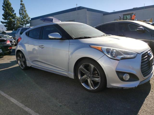 KMHTC6AE3DU106602 - 2013 HYUNDAI VELOSTER TURBO SILVER photo 4