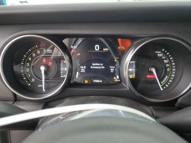 1C4JJXP60NW228315 - 2022 JEEP WRANGLER U SAHARA 4XE BLACK photo 9