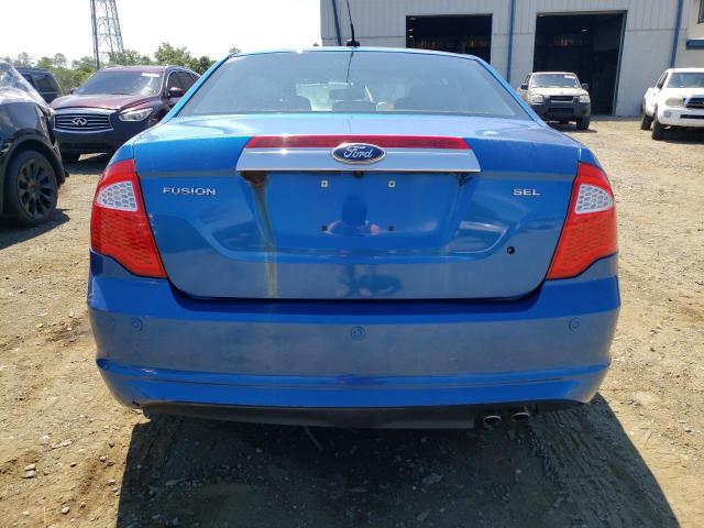 3FAHP0JA8BR225328 - 2011 FORD FUSION SEL BLUE photo 6