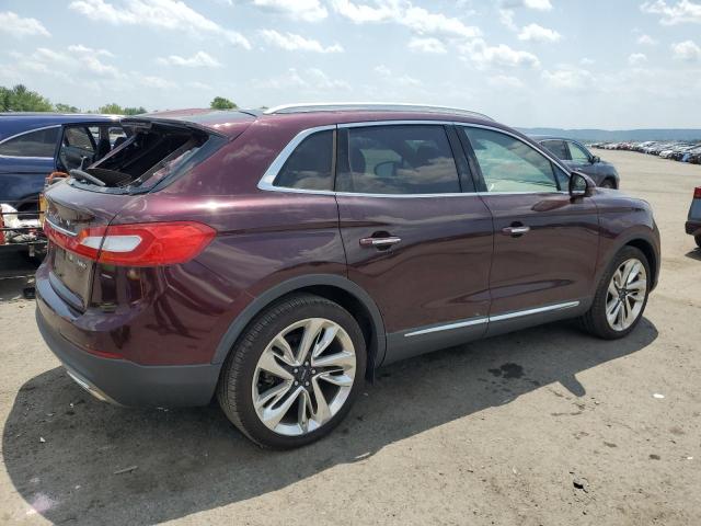 2LMPJ8LR4HBL33820 - 2017 LINCOLN MKX RESERVE BURGUNDY photo 3