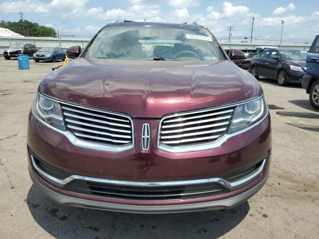 2LMPJ8LR4HBL33820 - 2017 LINCOLN MKX RESERVE BURGUNDY photo 5