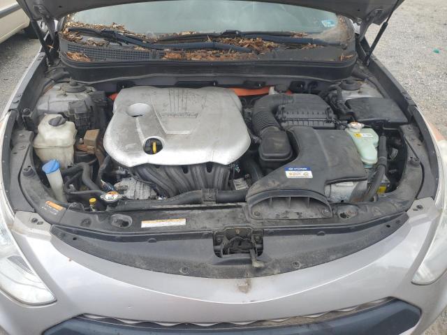 KMHEC4A42DA075168 - 2013 HYUNDAI SONATA HYBRID SILVER photo 11