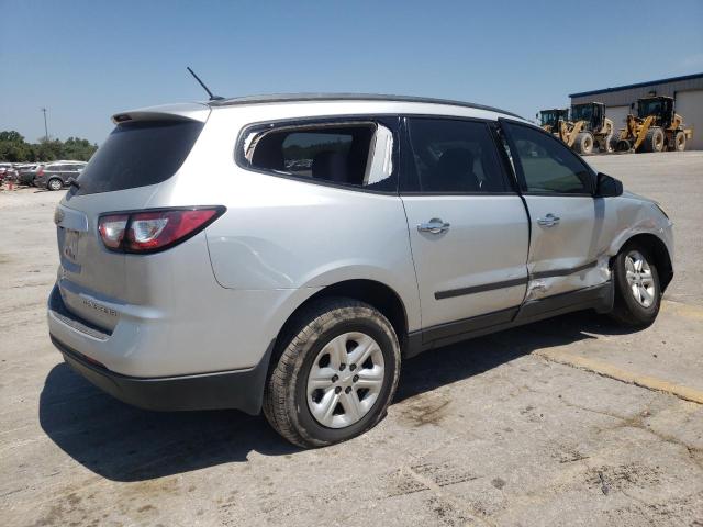 1GNKRFKD9FJ128247 - 2015 CHEVROLET TRAVERSE LS SILVER photo 3