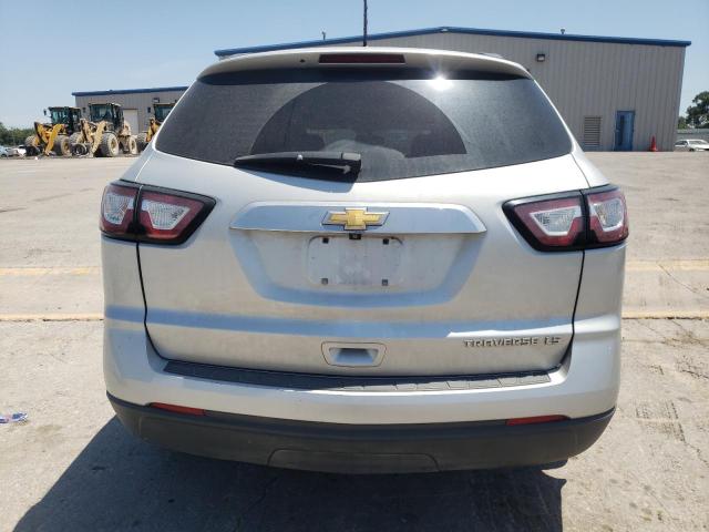 1GNKRFKD9FJ128247 - 2015 CHEVROLET TRAVERSE LS SILVER photo 6