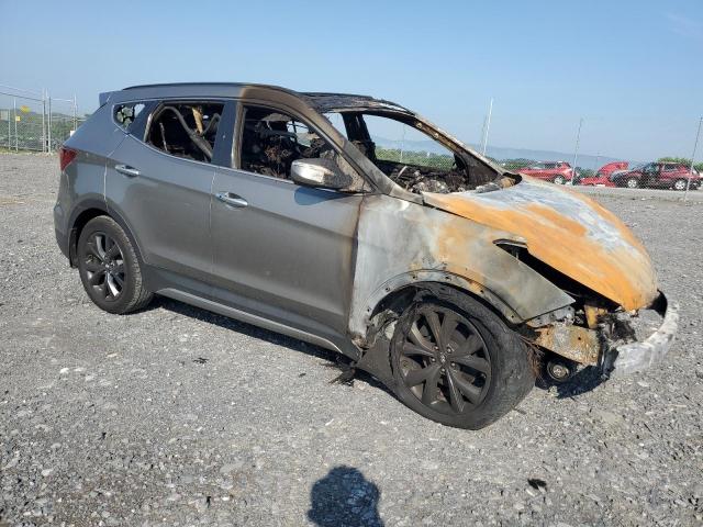 5XYZWDLA1JG534296 - 2018 HYUNDAI SANTA FE S GRAY photo 4