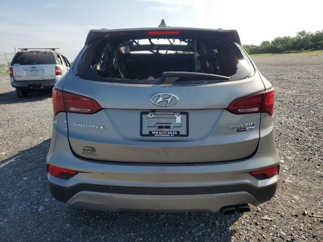 5XYZWDLA1JG534296 - 2018 HYUNDAI SANTA FE S GRAY photo 6