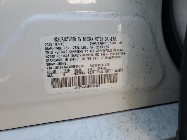 JN1BV7AR4EM689690 - 2014 INFINITI Q50 BASE Սպիտակ լուսանկար 12