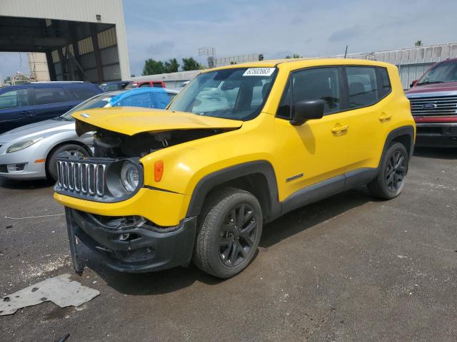 ZACCJBAT7GPE28246 - 2016 JEEP RENEGADE SPORT YELLOW photo 1