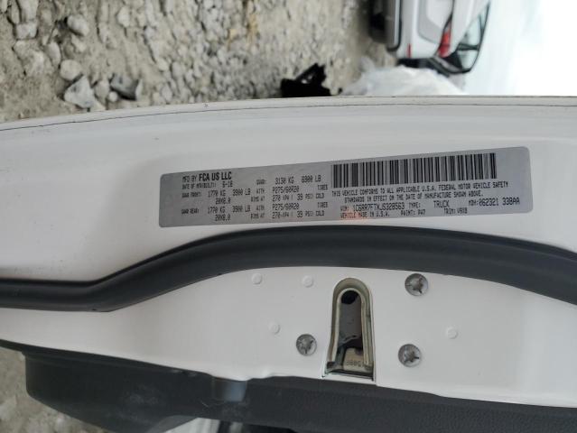 1C6RR7FTXJS328563 - 2018 RAM 1500 ST WHITE photo 12