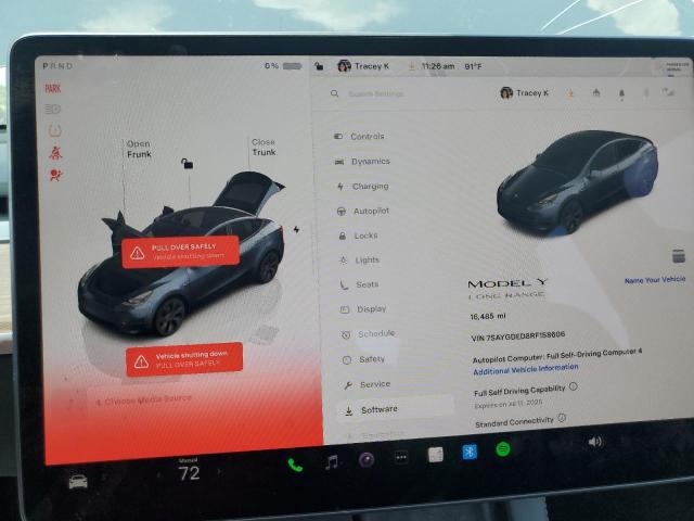 7SAYGDED8RF158606 - 2024 TESLA MODEL Y 灰色 照片 9
