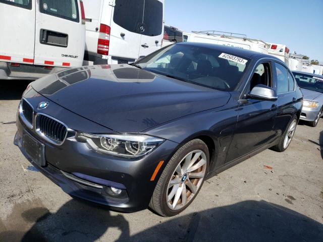 WBA8E1C59JA165698 - 2018 BMW 330E GRAY photo 1