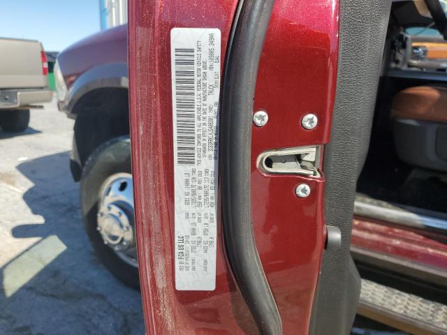 3C63RRKLXJG408301 - 2018 RAM 3500 LONGHORN MAROON photo 13