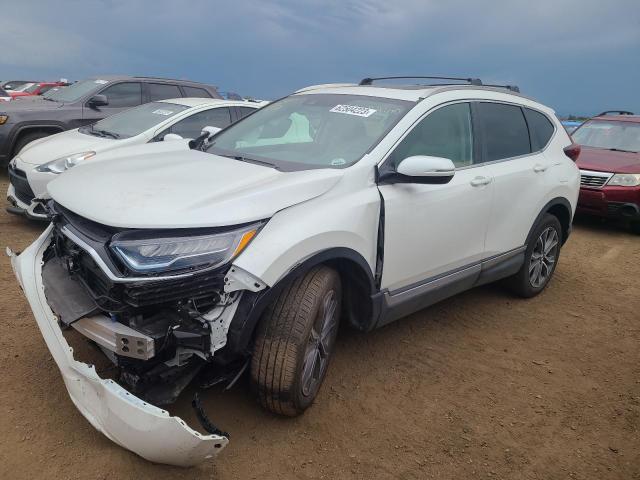 5J6RW2H94LL009690 - 2020 HONDA CR-V TOURING WHITE photo 1