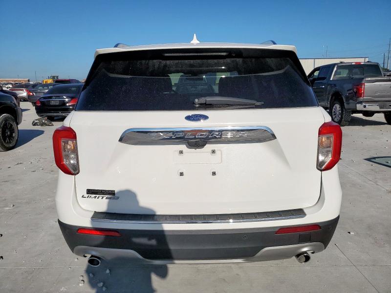 1FMSK7FH6MGC13875 - 2021 FORD EXPLORER LIMITED WHITE photo 6