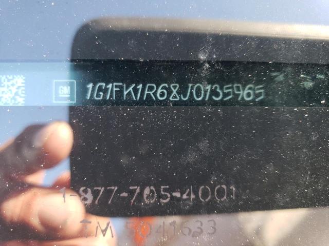 1G1FK1R68J0135965 - 2018 CHEVROLET CAMARO ZL1 WHITE photo 12