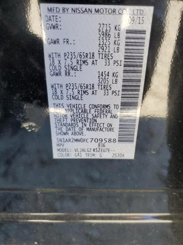 5N1AR2MN0FC709588 - 2015 NISSAN PATHFINDER S Qara foto 10