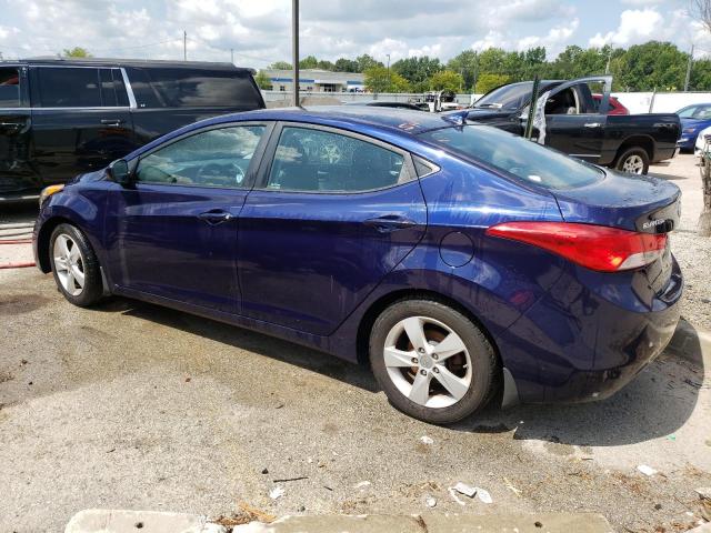 5NPDH4AE8DH415944 - 2013 HYUNDAI ELANTRA GLS BLUE photo 2