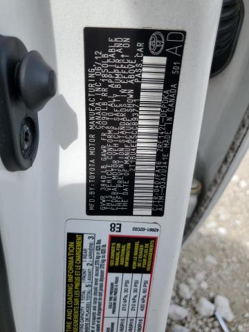 2T1BU4EE5CC893771 - 2012 TOYOTA COROLLA BASE 白色 照片 12