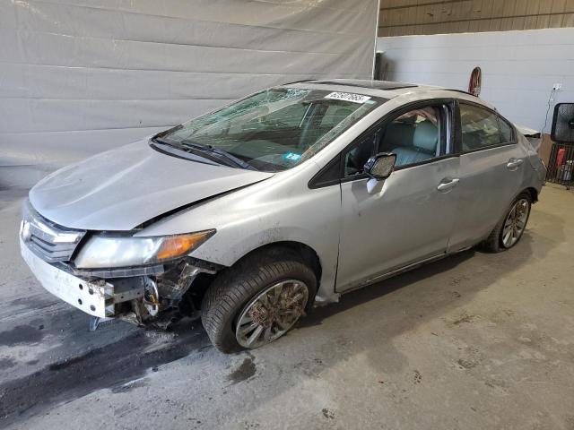 19XFB2F9XCE364654 - 2012 HONDA CIVIC EXL SILVER photo 1