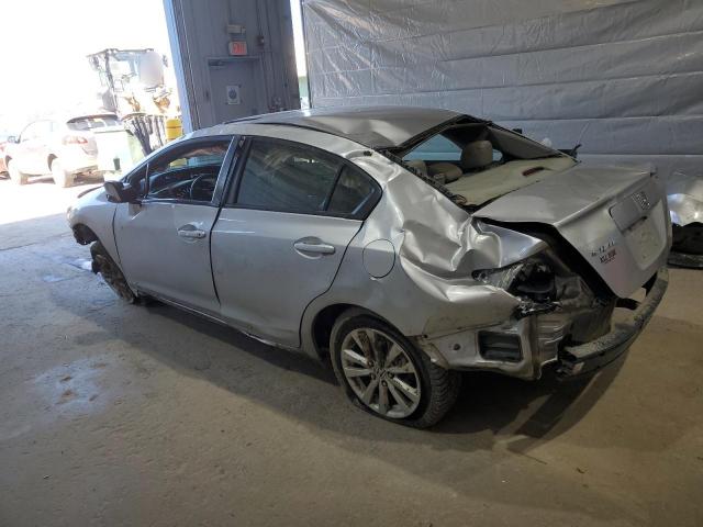19XFB2F9XCE364654 - 2012 HONDA CIVIC EXL SILVER photo 2