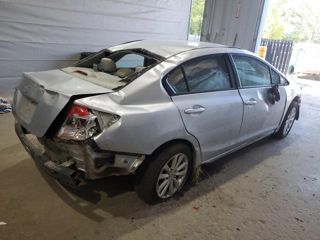 19XFB2F9XCE364654 - 2012 HONDA CIVIC EXL SILVER photo 3
