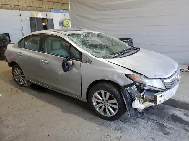 19XFB2F9XCE364654 - 2012 HONDA CIVIC EXL SILVER photo 4