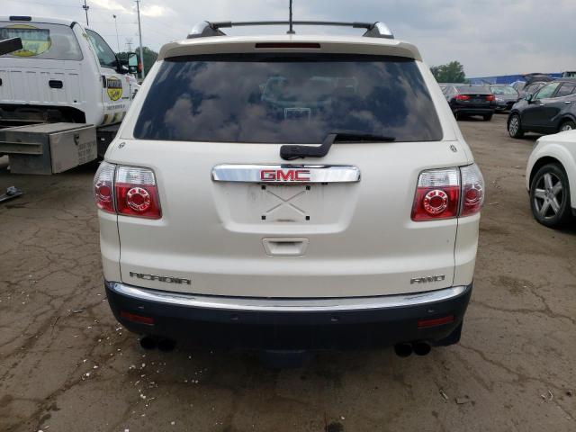 1GKEV23D39J107928 - 2009 GMC ACADIA SLT-1 WHITE photo 6