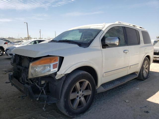 5N1AA0ND3AN605711 - 2010 NISSAN ARMADA SE WHITE photo 1