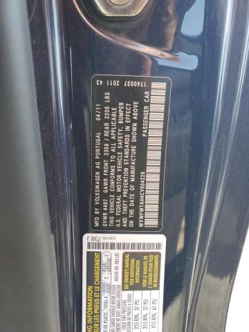 WVWFW7AH4CV004226 - 2012 VOLKSWAGEN EOS LUX 蓝色 照片 12