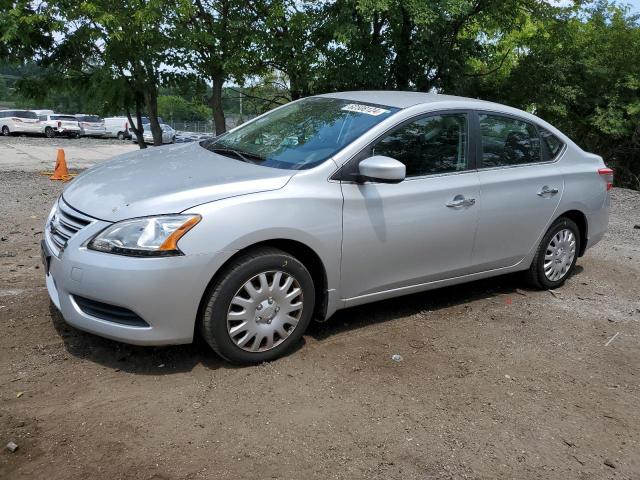 3N1AB7AP6FL658391 - 2015 NISSAN SENTRA S SILVER photo 1