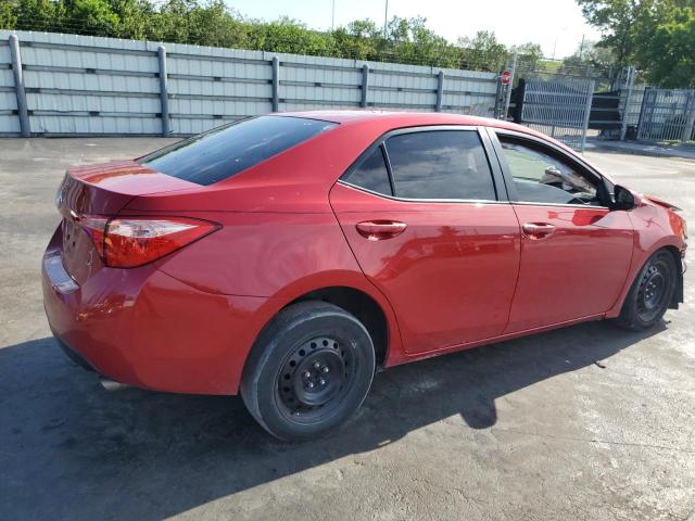 2T1BURHE4KC167388 - 2019 TOYOTA COROLLA L RED photo 3