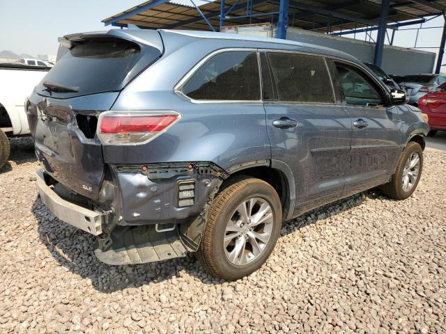 5TDKKRFH4FS051690 - 2015 TOYOTA HIGHLANDER XLE GRAY photo 3