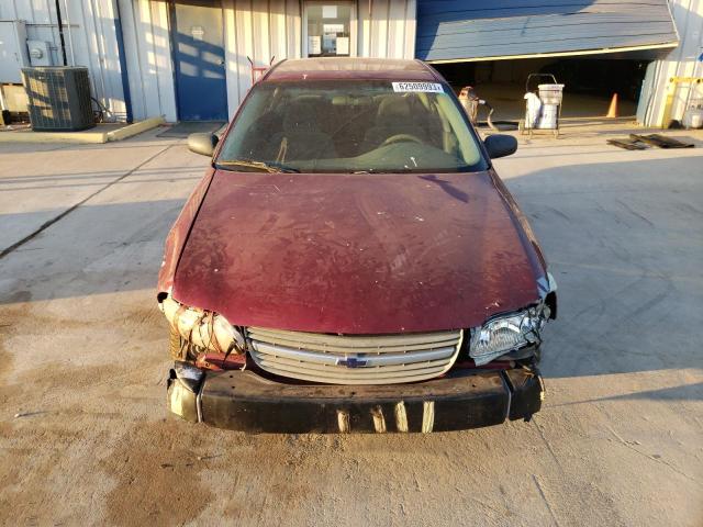 1G1ND52F04M583184 - 2004 CHEVROLET CLASSIC RED photo 5