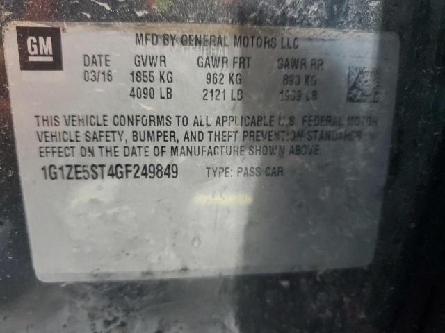 1G1ZE5ST4GF249849 - 2016 CHEVROLET MALIBU LT CHARCOAL photo 13