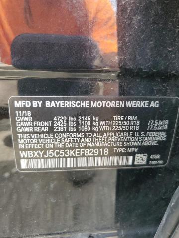 WBXYJ5C53KEF82918 - 2019 BMW X2 XDRIVE28I BLACK photo 13