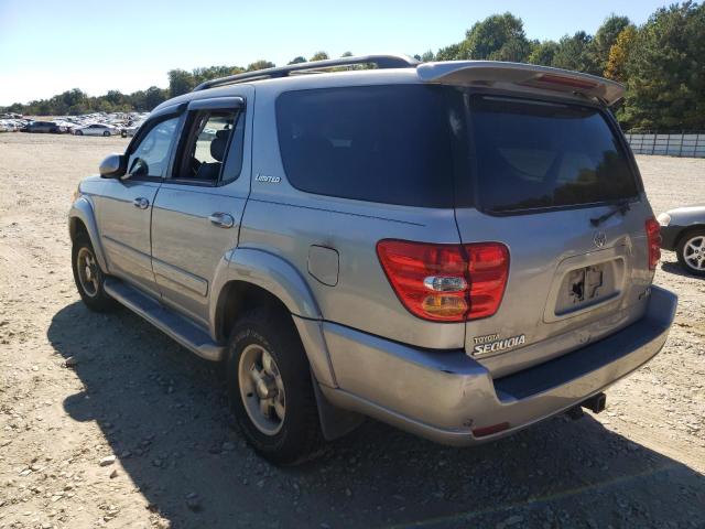 5TDZT38A14S235815 - 2004 TOYOTA SEQUOIA LIMITED SILVER photo 3