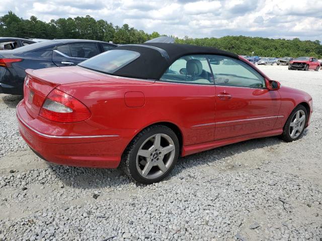 WDBTK72F17T077047 - 2007 MERCEDES-BENZ CLK 550 RED photo 3