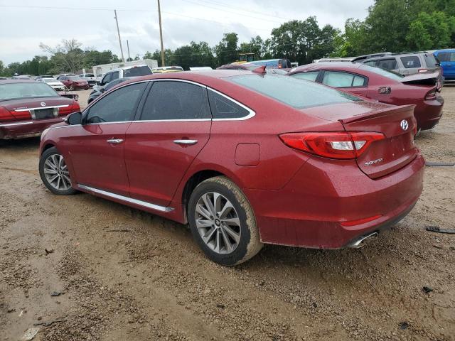 5NPE34AF6FH040778 - 2015 HYUNDAI SONATA SPORT RED photo 2