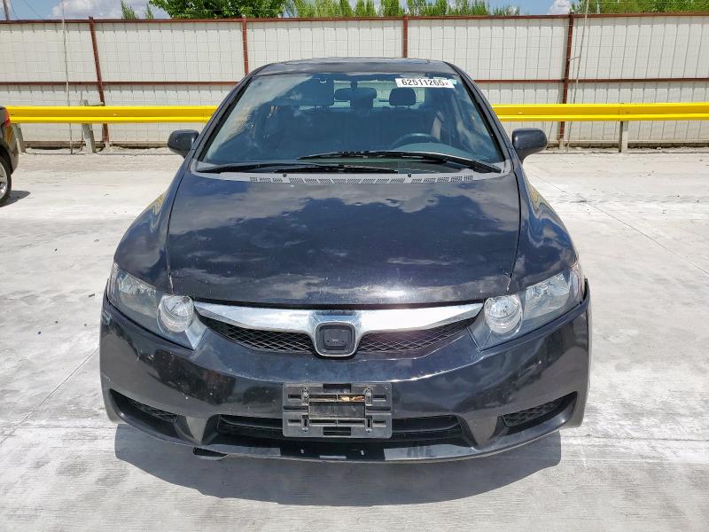 2HGFA16959H345635 - 2009 HONDA CIVIC EXL BLACK photo 5