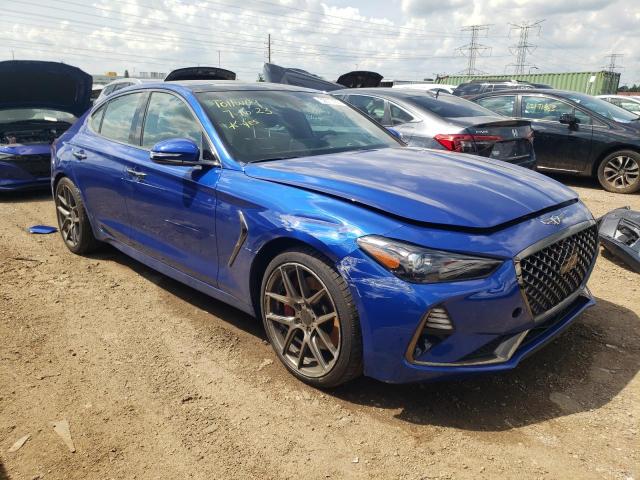 KMTG34LE8KU021874 - 2019 GENESIS G70 PRESTIGE BLUE photo 4