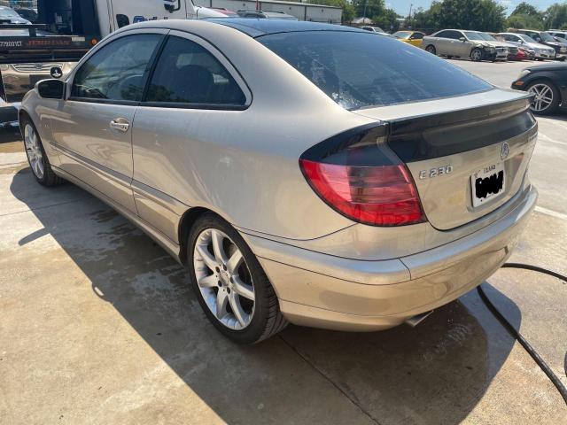 WDBRN40J03A452732 - 2003 MERCEDES-BENZ C 230K SPORT COUPE TAN photo 3